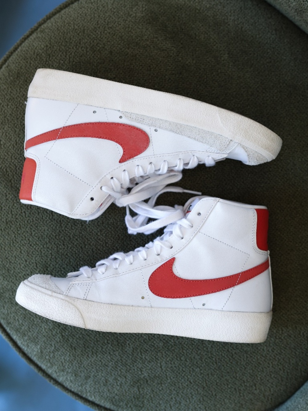 Nike Blazer Mid 77 White Sail Cinnabar Orange Shoes | Size 7 Womens
